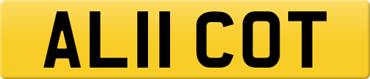 AL11 COT private number plate